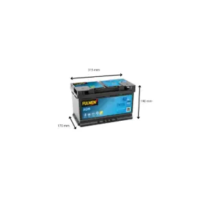 BATTERIE FULMEN START STOP AGM FK820 12V 82AH 800A – Image 2