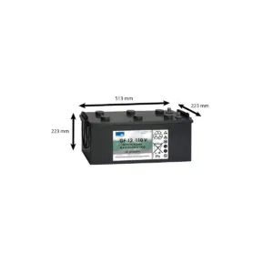BATTERIE GNB SONNENSCHEIN 12 VOLTS 110AH – Image 2