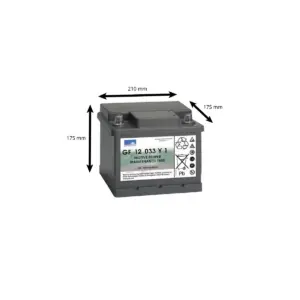 BATTERIE GNB SONNENSCHEIN 12 VOLTS 33AH – Image 2