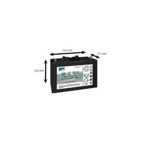 BATTERIE GNB SONNENSCHEIN 12 VOLTS 72AH – Image 2