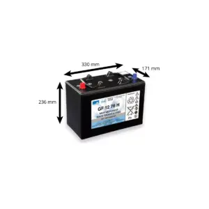 BATTERIE GNB SONNENSCHEIN 12 VOLTS 76AH – Image 2