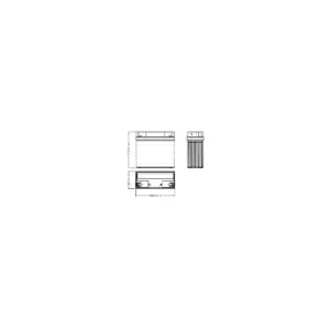 BATTERIE MOTO FULBAT GEL NH12-20 (BMW) 12V 21,1AH 235A – Image 3