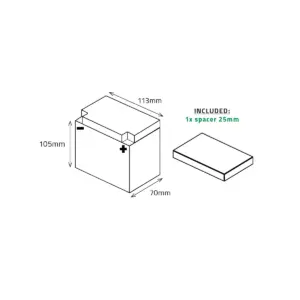 BATTERIE MOTO FULBAT LITHIUM LIFEPO4 FLTX7L/FLTZ7S 12,8V 38,4WH 180A – Image 3