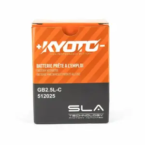 BATTERIE MOTO KYOTO AGM YB2.5L-C 12V 2,5AH 25A – Image 2