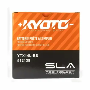 BATTERIE MOTO KYOTO YTX14L-BS 12V 12AH 200A – Image 2
