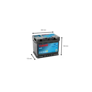 Batterie Start-stop AGM TUDOR TK620 12V 62Ah 680A – Image 2