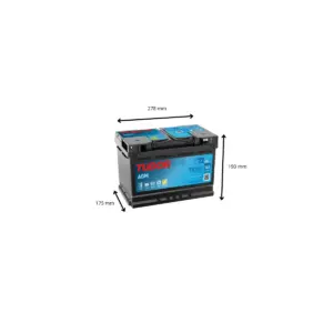 Batterie Start-stop AGM TUDOR TK720 12V 72Ah 760A – Image 2
