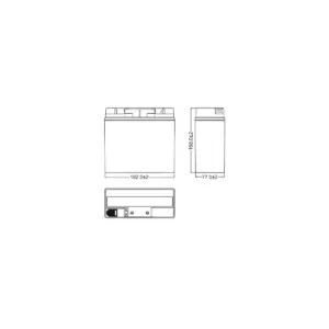 BATTERIE TONDEUSE FULBAT SLA12-20 12V 20AH 180A – Image 4