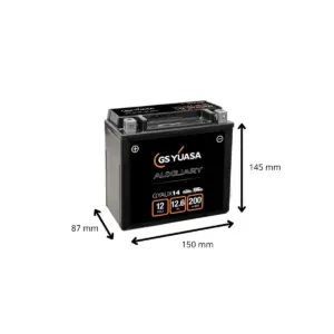 BATTERIE YUASA GYAUX14 12V 12.6Ah 200A – Image 2
