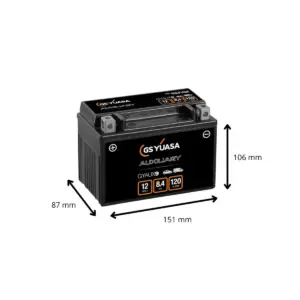 BATTERIE YUASA GYAUX9 12V 8.4Ah 120A – Image 2