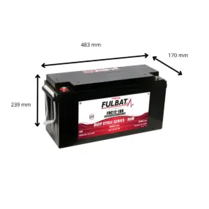 Batteries Deep Cycle AGM FDC12-180 – Image 2